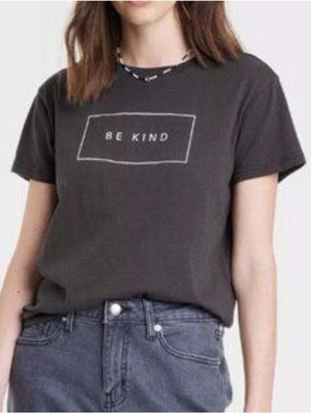Doe “Be Kind” Graphic Tee - Charcoal